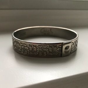 Silver Coach Signature Bangle
